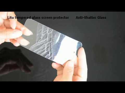 Litu Tempered glass screen protector Anti Shatter Film Test 1