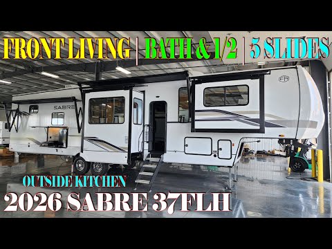 2026 Sabre 37FLH Front Living Room Fifth Wheel by Forestriver RVs @ Couchs RV Nation - All About RVs