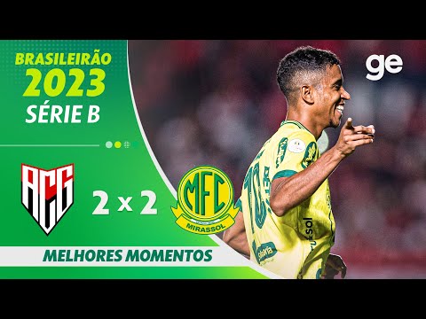 Gols e lances de Atlético-GO x Mirassol