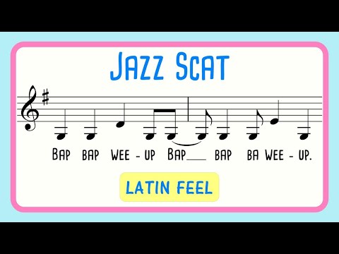 Jazz Scat Vocal Exercise with a Latin Feel @sharnyrussell