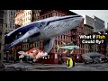 What If FISH Could Fly Sea Creatures Size Comparison Bloop Size
