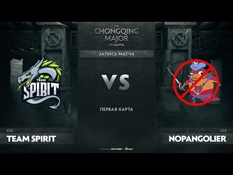 Team Spirit vs NoPangolier, Game 1, CIS Qualifiers The Chongqing Major