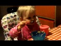 Feb 11 Abigail Eating Breakfast Nicely