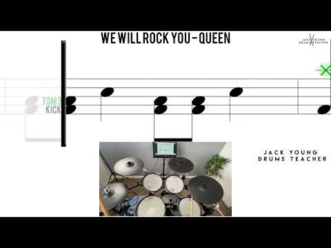 How to Play 🥁   We Will Rock You   Queen