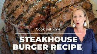 Restaurant Quality 1/4lb. STEAKHOUSE Burger - EASY to Make Video