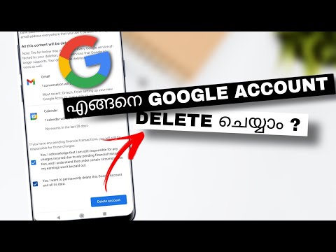 How To Permanently Delete Your Google Account From Android Smart Phone | Malayalam