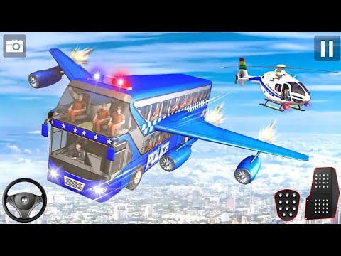 US Police Flying Prison Bus Criminal Transport | Android Gameplay