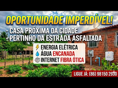 VENDA SE ESTA CASA NO POVOADO MURICI A 3KM DA CIDADE DE ESPERANTINA PIAUÍ