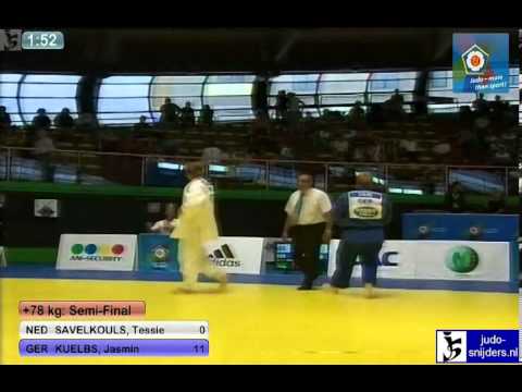 Tessie Savelkouls (NED) - Jasmin Kuelbs (GER) [+78kg] semi-final