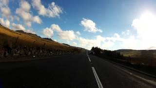 Ogwen lake to Capel Curig A5 ,Daytona 955i bike cam, HD