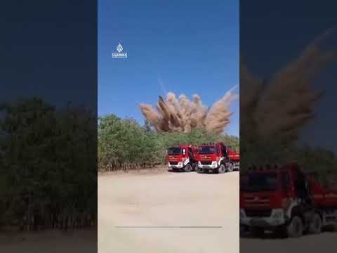 Police execute controlled World War II–era Mine explosion | AJ #shorts