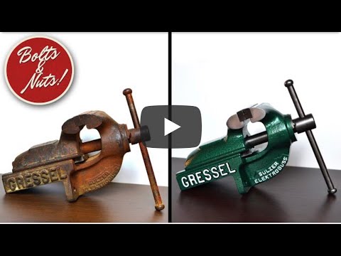 Amazing Gressel vintage vice restoration