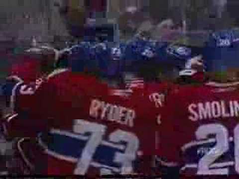 Komisarek OT goal vs Maple Leafs