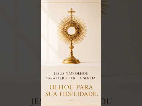 Santa Teresa não conseguia rezar… e Jesus respondeu isso. #igrejacatólica #catequese #fe