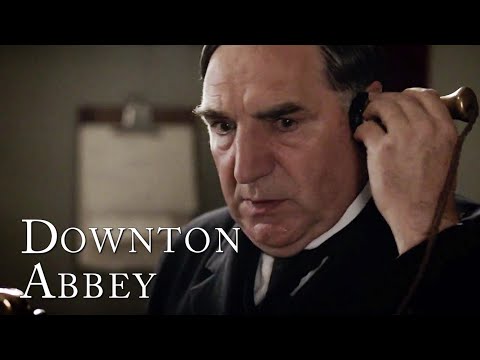 Mr Carson Practices Answering the Telephone | Downton Abbey