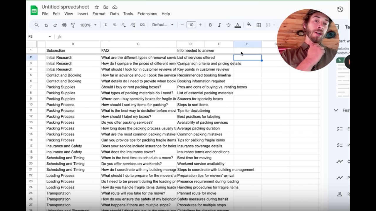 FAQ Building using Chat GPT for Matt Larsen's 1000x Leads Funnel