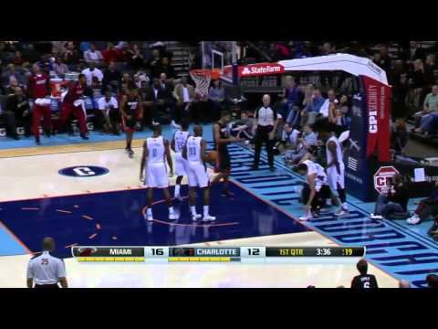 LeBron James Finishes over 3 Bobcats' Defenders! (HD)