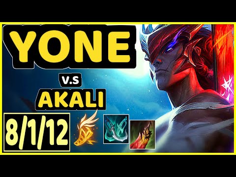 STROMPEST (YONE) vs AKALI - 8/1/12 KDA MID GAMEPLAY - NA Ranked GRANDMASTER