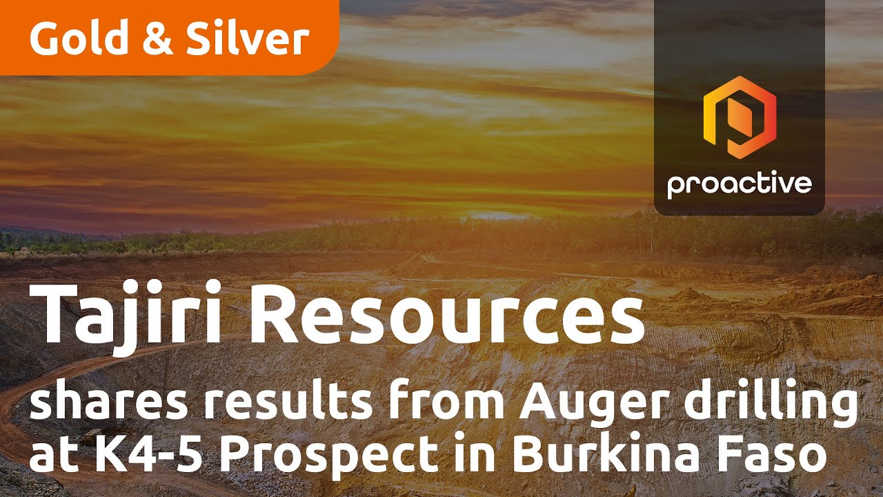 Tajiri Resources shares results from auger drilling at K4-5 Prospect in Burkina Faso