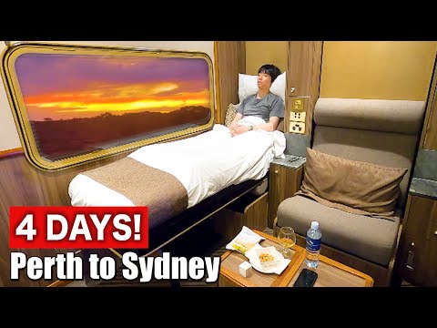 🇦🇺$4,600 Australia's Most Luxurious Sleeper Train | Indian Pacific (Adelaide→Sydney)