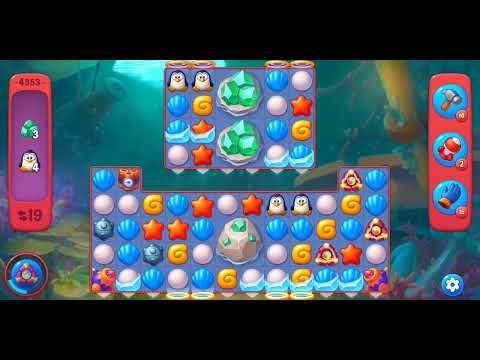 fishdom level 4353 / niveau 4353 full auto-booters