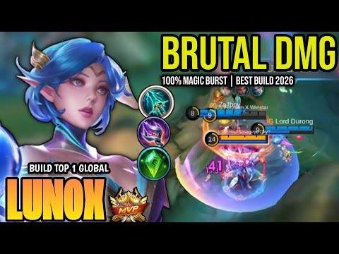 LUNOX BEST BUILD 2026 | BUILD TOP 1 GLOBAL LUNOX GAMEPLAY | MOBILE LEGENDS✓