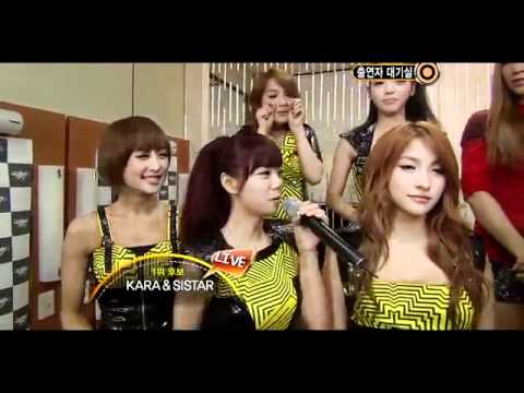 110923 KARA  Sistar  Back Stage