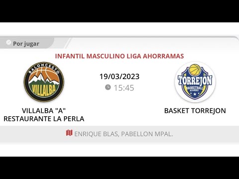 Infantil masc 09 A VILLALBA RESTAURANTE LA PERLA - BASKET TORREJÓN