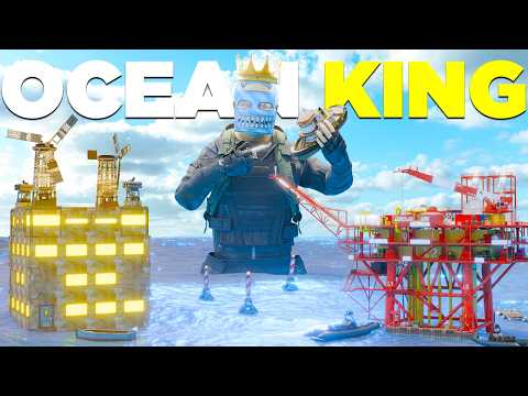 How A 8,000+ Hour SOLO Built an Ocean Base Next to Oil Rig  - Rust Movie
