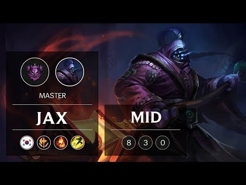 Jax Mid vs Yasuo - KR Master Patch 9.2