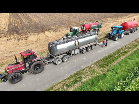 Gülle fahren 2024 Traktor CASE IHC 1455  Ausbringung & Grubbern landwirtschaftlicher Familienbetrieb