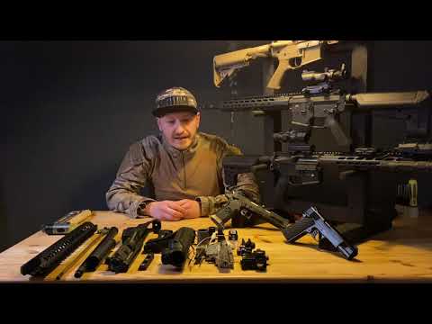 How to build a custom M4 airsoft gun from scratch, using spare parts!