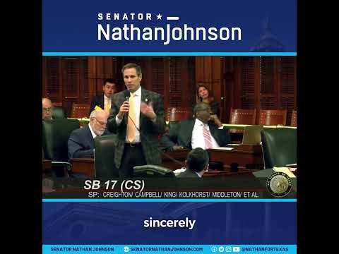 Senator Nathan Johnson's Remarks on SB 17