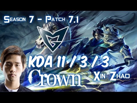 SSG Crown XIN ZHAO vs ELISE Jungle - Patch 7.1 KR Ranked