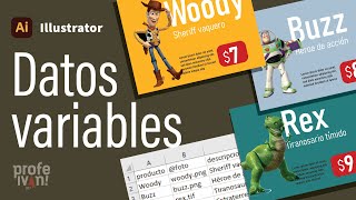 Cómo trabajar con datos variables (data-merge) en illustrator