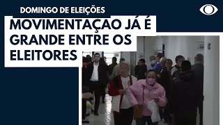 As movimentações nos colégios eleitorais pelo país