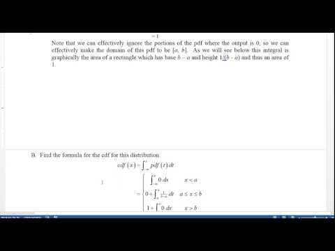 Calculus 7.13 PDF to and from CDF