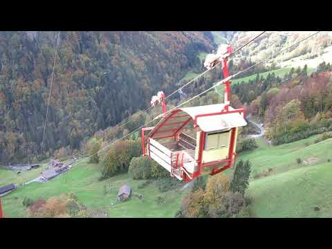 Luftseilbahn Isenthal - Furggelen Talfahrt 2020 - cable car Switzerland