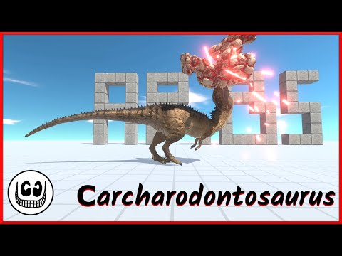 Carcharodontosaurus vs Attackers | New Update | Animal Revolt Battle Simulator ARBS
