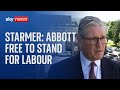 Starmer: Diane Abbott is free to stand as a Labour candidate