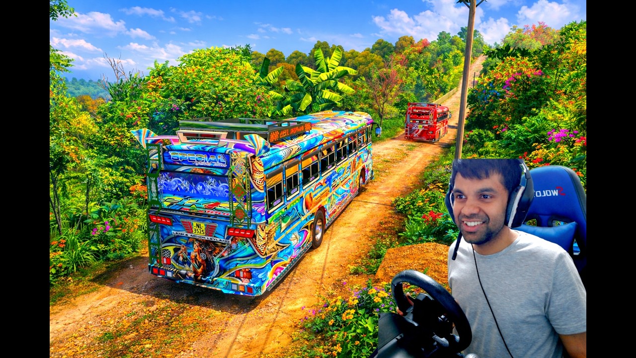 පට්ටම ලස්සනයි යාළුවනේ | Ets 2 multiplayer convoy|#ets2 #busgames #laahiru