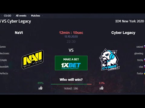 CSGO LIVE | [RU] NAVI vs Cyber Legacy (0-0) BO3 | IEM New York 2020