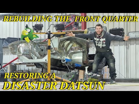 Disaster Datsun - Hand Fabricating A New Major Front Structural Section - Classic Car Restoration