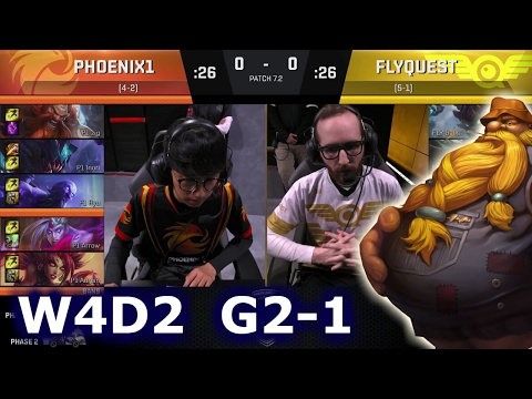 Phoenix1 vs FlyQuest Game 1 | S7 NA LCS Spring 2017 Week 4 Day 2 | P1 vs FLY G1 W4D2