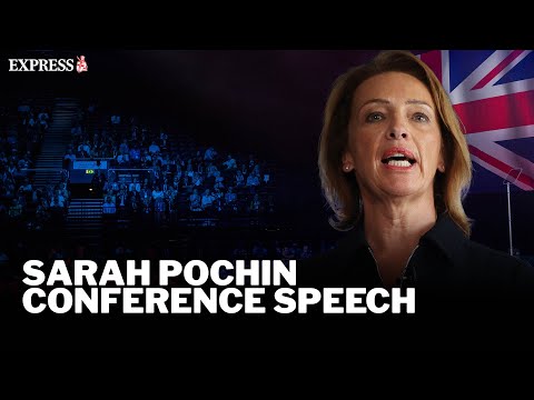 Sarah Pochin delivers her speech on the final day of Reform UK’s conference in Birmingham