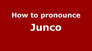 How to pronounce Junco