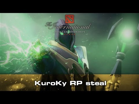 Dota 2 Kuroky RP Steal Roshan Fight - Secret vs C9 TI5