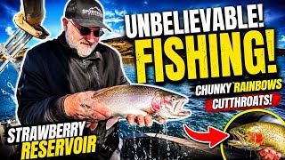 Monster Rainbows & Beautiful Cutthroat! Strawberry Reservoir Did NOT Disappoint