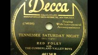 Red Foley with The Cumberland Valley Boys &quot;Tennessee Saturday Night&quot;