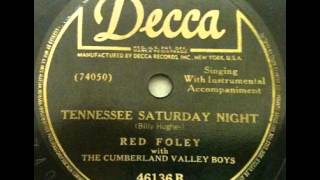 Red Foley with The Cumberland Valley Boys "Tennessee Saturday Night"